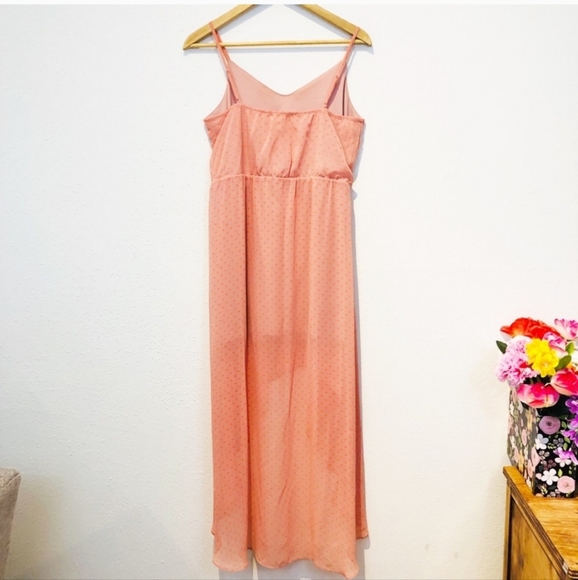 Soprano Cami Tank High Low Polka Dot Dress NWT Adjustable Straps Size M - Picture 9 of 9